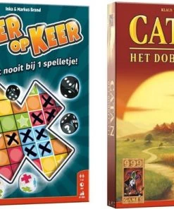Merkloos Spellenbundel - Dobbelspel - 2 Stuks - Catan Het Dobbelspel & Keer Op Keer