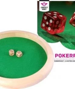 Longfield Pokerpiste 29 Cm Incl. 2 Dobbelstenen 18mm -Dobbel Spellen Winkel 550x396 2