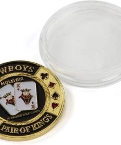 Dal Negro Spelchip Texas Hold 'em Beschermhoes 4 Cm Goud/zwart