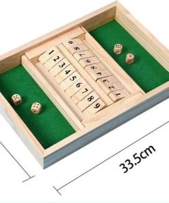 Shagam Shut The Box - 2 Spelers - Dobbelspel - Drankspel - Hout - Inclusief Dobbelstenen - Houten Spel - Kansspel - Reisspel - Rekenspel -Dobbel Spellen Winkel 550x403 2