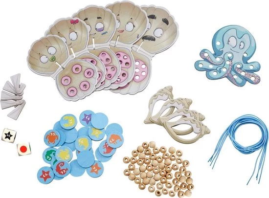 Haba Spel - Parelfeestje - Gooien, Verzamelen, Rijgen 2 Haba Spel - Parelfeestje - Gooien, Verzamelen, Rijgen - Afbeelding 2