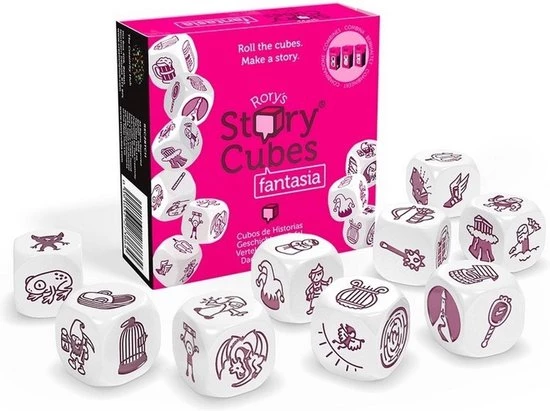 Merkloos Spellenbundel - Dobbelspel - 3 Stuks - Rory's Story Cubes Voyages, Fantasia & Emergency 6 Merkloos Spellenbundel - Dobbelspel - 3 Stuks - Rory's Story Cubes Voyages, Fantasia & Emergency - Afbeelding 6