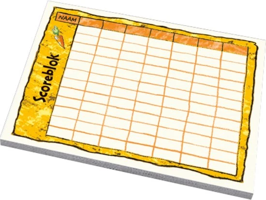 999 Games Scoreblokken Konijnenhokken Drie Stuks Dobbelspel 4 999 Games Scoreblokken Konijnenhokken Drie Stuks Dobbelspel - Afbeelding 4