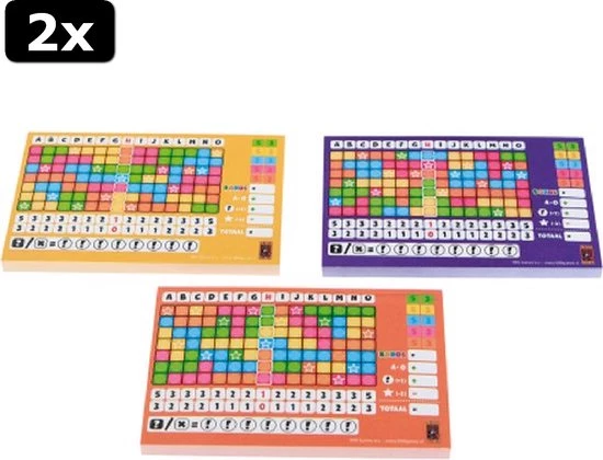 999 Games 2x Scoreblokken Keer Op Keer Drie Stuks Level 2, 3 En 4 Dobbelspel 4 999 Games 2x Scoreblokken Keer Op Keer Drie Stuks Level 2, 3 En 4 Dobbelspel - Afbeelding 4