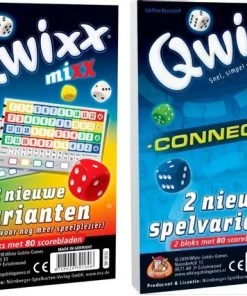 Merkloos Spellenbundel - 2 Stuks - Dobbelspel - Qwixx Mixx & Qwixx Connected