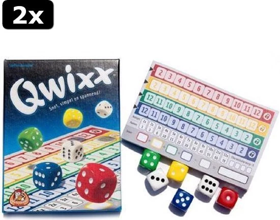 White Goblin Games 2x Qwixx - Dobbelspel 8 White Goblin Games 2x Qwixx - Dobbelspel - Afbeelding 8