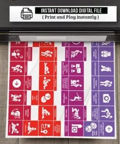 LoveGuider Digitaal Downloadbaar Sexspel - Printbare Bordspel - Liefde Avontuur Seksspel - Stout Spel Voor Koppels - Liefdespel - Avontuurlijke Liefde Seks Spel - Cadeau Voor Hem - Cadeau Voor Haar