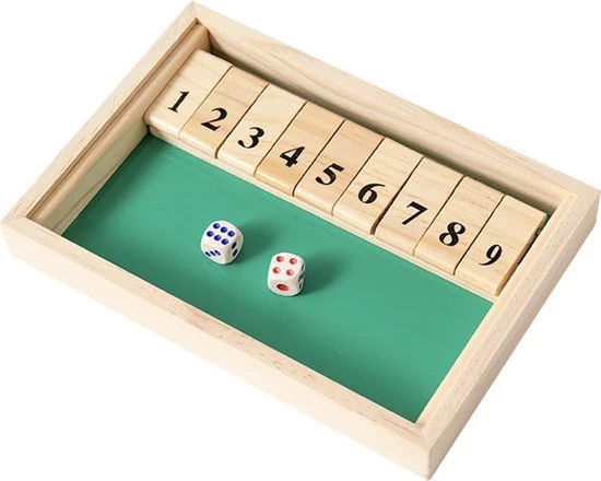 Sharp Games Shut The Box | Hout | Inclusief Dobbelstenen | Houten Spel | Dobbelspel | Kansspel | Drankspel | Reisspel | Rekenspel 1 Sharp Games Shut The Box | Hout | Inclusief Dobbelstenen | Houten Spel | Dobbelspel | Kansspel | Drankspel | Reisspel | Rekenspel