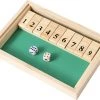 Merkloos Shut The Box - 1-4 Spelers - Houtenspel - Dobbelspel - Reisspel - Rekenspel - Inclusief Dobbelstenen