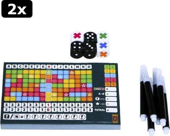 999 Games 2x Keer Op Keer Dobbelspel 2 999 Games 2x Keer Op Keer Dobbelspel - Afbeelding 2