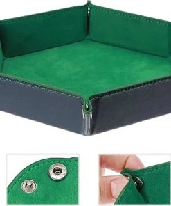 LJP - Dobbelsteenbak - Pitjesbak - Dice Tray - Groen - Dobbelbak - Dobbelpiste - Pokerpiste - Dobbelstenen - Yathzee