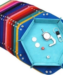 Genvi Dobbelstenenbak Zeshoek Rood Klein -Dobbel Spellen Winkel 550x459 14