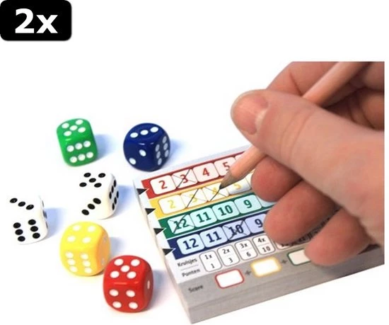 2x White Goblin Games Qwixx 2 2x White Goblin Games Qwixx - Afbeelding 2