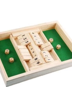Shagam Shut The Box - 2 Spelers - Dobbelspel - Drankspel - Hout - Inclusief Dobbelstenen - Houten Spel - Kansspel - Reisspel - Rekenspel -Dobbel Spellen Winkel 550x468 1
