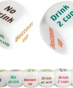 SVH Company 3 Leuke Drink Dobbelstenen Voor Drankspel / Drinkopdracht / Dobbelsteen / Drankspelletje