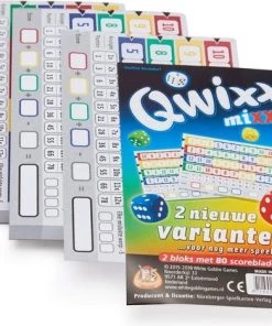 Merkloos Spellenset - Qwixx - Basisspel & Scoreblokken Standaard & Big Points & Mixx & Connected & Bonus -Dobbel Spellen Winkel 550x468