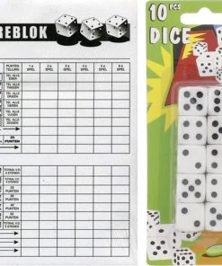 Company4you Yathzee Score Blok 2x + Dobbelstenen Complete Set! | Yathzee | Scoreblok 200x | Dobbelen | Spel | Dobbelspel