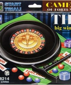 Lg-imports Roulette-set 15 Cm Groen/zwart 29-delig -Dobbel Spellen Winkel 550x474