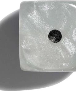 Philos Parelmoer Wit Dobbelstenen 12mm 36st.