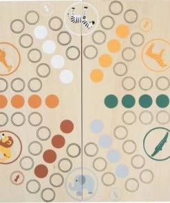 Small Foot Company Small Foot - Ludo For 6 Players "Safari" -Dobbel Spellen Winkel 550x485 3