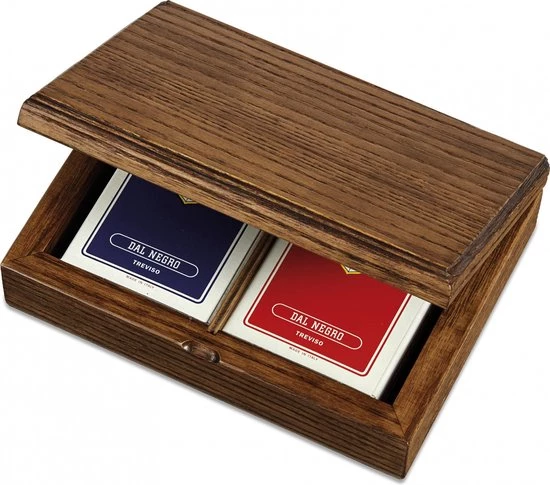 Dal Negro Speelkaarthouder 24,5 X 14,5 Cm Hout Bruin 2 Dal Negro Speelkaarthouder 24,5 X 14,5 Cm Hout Bruin - Afbeelding 2