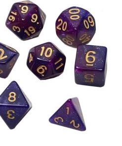Dungeon Dice Dobbelsteen - Dice Galaxy Purple Blue Dobbelstenen