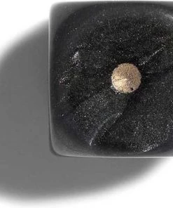 Philos Parelmoer Zwart Dobbelstenen 12mm 36st.