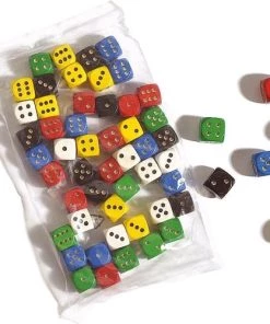 Philos Houten Dobbelstenen 16mm 50 Stuks