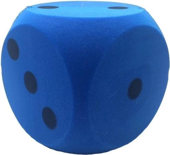 Merkloos Sinterklaas Spel Grote Foam Dobbelsteen Blauw 16 X 16 Cm - Pakjesavond Dobbelspel 1 Merkloos Sinterklaas Spel Grote Foam Dobbelsteen Blauw 16 X 16 Cm - Pakjesavond Dobbelspel
