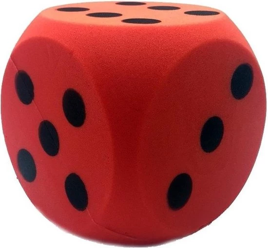 Merkloos Sinterklaasspel Grote Foam Dobbelsteen Rood 16 X 16 Cm 1 Merkloos Sinterklaasspel Grote Foam Dobbelsteen Rood 16 X 16 Cm
