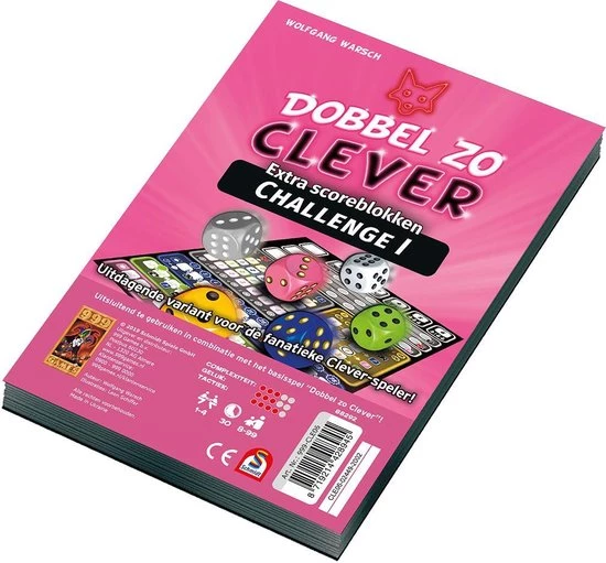 999 Games Scoreblokken Dobbel Zo Clever Challenge Dobbelspel 3 999 Games Scoreblokken Dobbel Zo Clever Challenge Dobbelspel - Afbeelding 3