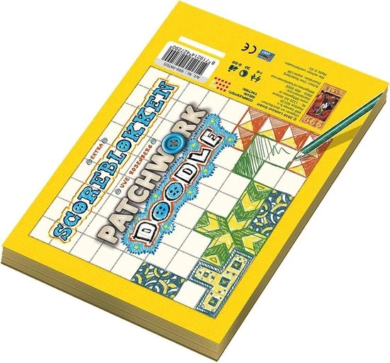 999 Games Scoreblokken Patchwork Doodle Drie Stuks Dobbelspel 1 999 Games Scoreblokken Patchwork Doodle Drie Stuks Dobbelspel