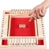Deluxe HB Sluit De Doos - Zinaps Wooden Board Game, Classic Dice Game Board Toy, Sluit De Doos, Familie Maths Game Voor Kinderen, Houten Tafel Spel, Klassiek- (WK 02127)