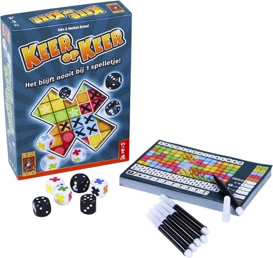 Merkloos Spellenset - 2 Stuks - Keer Op Keer - Dobbelspel & Scoreblok 3 Stuks Level 1 4 Merkloos Spellenset - 2 Stuks - Keer Op Keer - Dobbelspel & Scoreblok 3 Stuks Level 1 - Afbeelding 4