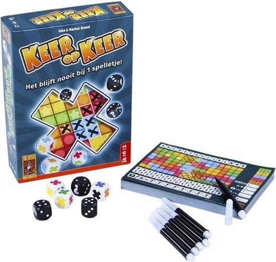 999 Games Spellenbundel - Dobbelspel - 2 Stuks - Beverbende & Keer Op Keer 6 999 Games Spellenbundel - Dobbelspel - 2 Stuks - Beverbende & Keer Op Keer - Afbeelding 6