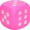 Merkloos 1x Grote Foam Dobbelsteen/dobbelstenen Roze 12 Cm - Dobbelspellen - Spelletjes Met Dobbelstenen