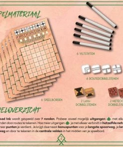 White Goblin Games Railroad Ink: Rode Versie -Dobbel Spellen Winkel 550x529