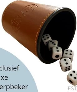 ESTARK LUXE Yahtzee Set - Dobbelset - 10 X Scoreblok - Yathzeeset - Poker - Dobbelspel - Score Blok - Dobbelstenen - Familiespellen - 6 Dobbelspellen - Spel - Werpbeker - 17 Delig 16 ESTARK LUXE Yahtzee Set - Dobbelset - 10 X Scoreblok - Yathzeeset - Poker - Dobbelspel - Score Blok - Dobbelstenen - Familiespellen - 6 Dobbelspellen - Spel - Werpbeker - 17 Delig -Dobbel Spellen Winkel 550x533 2