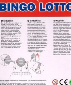 Merkloos Voor Uw Eindejaars Avond. Kunststof En Papier/ Karton Bingo En Lotto Spel 24 Kaarten 90 Nummers Voor Boven 3 Jaar Handleiding N/F/D