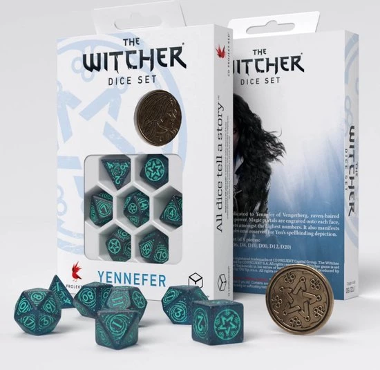 Q Workshop Witcher Polydice Set - Yennefer, Sorceress Supreme 2 Q Workshop Witcher Polydice Set - Yennefer, Sorceress Supreme - Afbeelding 2