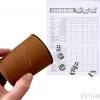 ESTARK LUXE Yahtzee Set - Dobbelset - 10 X Scoreblok - Yathzeeset - Poker - Dobbelspel - Score Blok - Dobbelstenen - Familiespellen - 6 Dobbelspellen - Spel - Werpbeker - 17 Delig