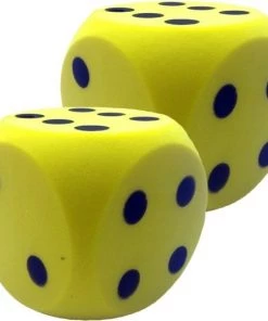 Merkloos 2x Sinterklaas Spel Grote Dobbelstenen Geel 16 X 16 Cm -Dobbel Spellen Winkel 550x539 7