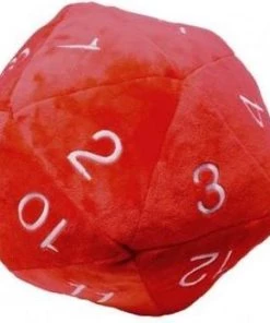 Asmodee Jumbo D20 Plush Dice Red -