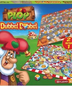 Kabouter Plop Dobbelspel - Dubbel Dobbel - 2 In 1 Spel