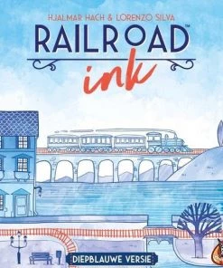 White Goblin Games Railroad Ink: Diepblauwe Versie -Dobbel Spellen Winkel 550x545 2