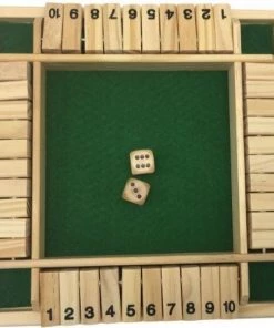 Shut The Box - 4 Spelers - Dobbelspel - Inclusief Dobbelstenen - Houten Spel - Houten Speelgoed - Kansspel - Bordspellen - Kansspel - Reisspel - Drankspel - Daily Playground - Sinterklaas - Cadeau -Dobbel Spellen Winkel 550x545