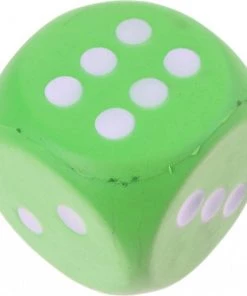 Johntoy Foam Dobbelsteen 7,5 Cm Groen