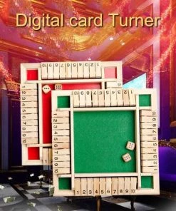 Deluxe HB Sluit De Doos - Zinaps Deluxe 4-Player Sluit De Doos Houten Tafel Game Classic Dice Game Board Toy, Brown- (WK 02127) -Dobbel Spellen Winkel 550x550 103