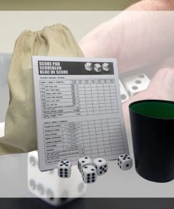 Merkloos Yathzee Set Met Handige Opbergzak - Dobbelspel - Scoreblok (100 Vellen) In Het Nederlands - 5 Dobbelstenen - Pokerbeker | Perfect Verjaardag Of Kerstcadeau -Dobbel Spellen Winkel 550x550 16