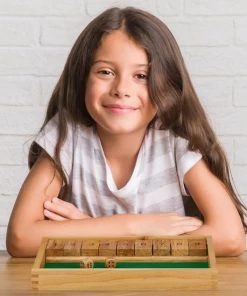 Relaxdays Shut The Box Dobbelspel - Klipp Klapp - Houten Gezelschapsspel - Rekenspel -Dobbel Spellen Winkel 550x550 166